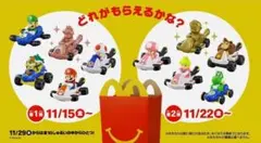 ハッピーセット　第1弾　マリオカート　おもちゃ
