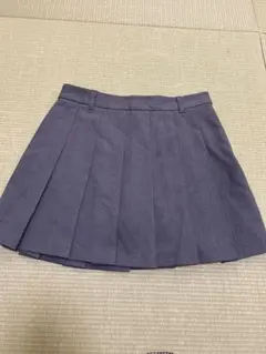 GU グレー プリーツスカート
