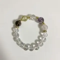 天然石 アイリスクォーツ　デザイン　ブレスレット パワーストーン