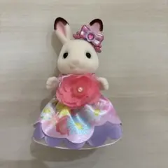新品未使用★シルバニア　フラワープリンセスセット　ショコラウサギの女の子＆小物