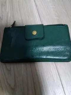 イルビゾンテ　ダークグリーン レザー 長財布