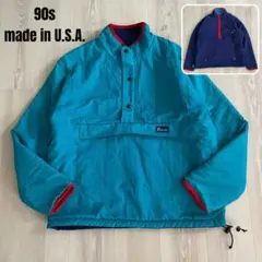 希少レア◆90s USA製 PenField リバーシブルプルオーバー フリース