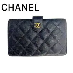 CHANEL シャネル 財布 キャビアスキン ココマーク 二つ折り ウォレットのサムネイル
