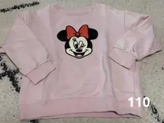 ユニクロ トレーナー ミニーマウス ピンク スウェット ディズニー 長袖 ベビー