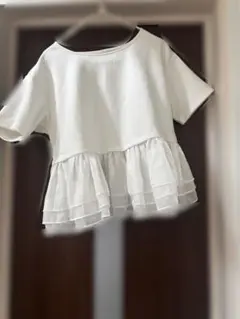 トップス ホワイト フリルのサムネイル