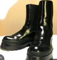 ⭐️ZARA サイドゴアブーツ 黒 ブラック厚底