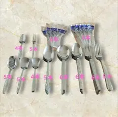 ステンレス製カトラリーセット 12点　63本セット