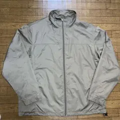 オールドユニクロ　ナイロンジャケット グレー フルジップ