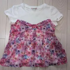 any FAM フラワープリント Tシャツ 110