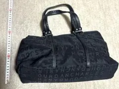 新品未使用 シャルルジョルダン ロゴ柄 ハンドバッグ 黒