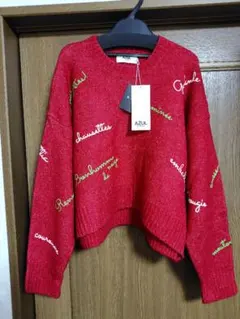 AZUL 刺繍ニット