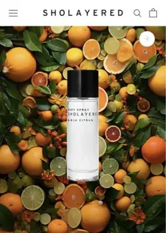 SHOLAYERED ボディスプレー｜アリアシトラス｜100ML
