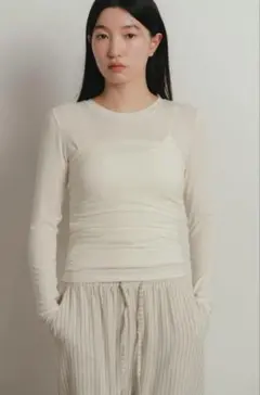【新品未使用】geeong ジーオン gather layered tops