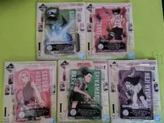 一番くじ　NARUTO―ナルト―　中忍試験編　I賞ACLLECT　５種セット