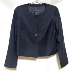 新品未使用　agnes.b JW63 VESTE　ウールノーカラージャケット 2025年最新】Agnes b ノーカラージャケットの人気アイテム