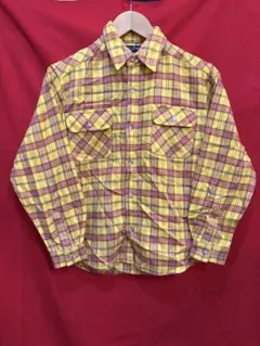 ☆チェックシャツ イエロー赤