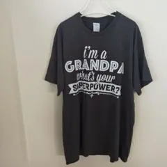 美品✨半袖Tシャツ【XL】グレー ロゴプリント ゆったり カジュアルオシャレ