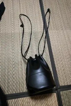 ブラック 巾着型 ハンドバッグ ミニバッグ LOWRYSFARM