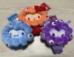 【カラビナ付き】ミャクミャクなりきりぬいぐるみ BC 推しカラー　サンリオ　3点