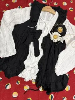 美品】ピンクハウス 可愛すぎ♪フリルどっさりオーバーブラウスベスト 