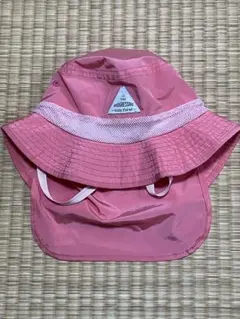 Kids Foret キッズ 帽子 ハット 裏地メッシュ 日除け付 ピンク 52のサムネイル