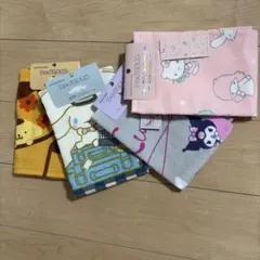 新品】サンリオ、キャラクタータオル(４枚)