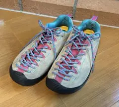 美品 KEEN ジャスパー サファリ ピンク スニーカー 24.5レディース