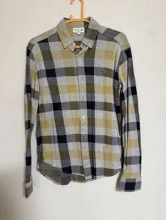 LACOSTE チェック柄シャツ Mサイズ