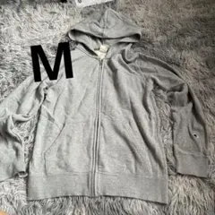 Champion ジップアップパーカー グレー メンズM