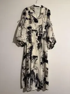 SNIDELボリュームスリーブシャツワンピース　美品