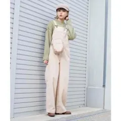 コーデュロイオーバーオール WE20WN10 L5003ホワイトアイボリー系　M