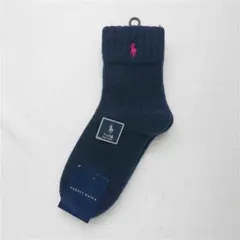 &ラルフローレン アンゴラ混ソックス ネイビー系 22〜24cm レディース