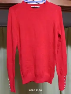 ZARA レッド 長袖ニットセーター EUR 5　専用