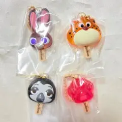 ズートピア　アイスキャンディチャーム　4点セット　ガチャ