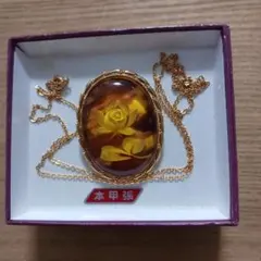 鼈甲ペンダントネックレス 本鼈甲ペンダント べっ甲 3色カラー チェーン黒 プレゼント ギフト