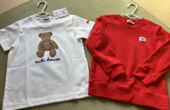 新品未使用 MIKIHOUSE ミキハウス スウェット Tシャツ 2点セット