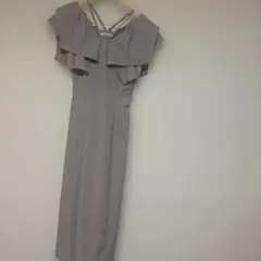 REDYAZEL ロングワンピース　BIGカラー　シンプル　ノースリーブ