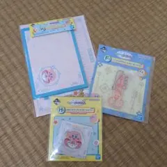 一番くじ星のカービィぷぷぷらあめん　レターセット・ステッカー・ラバーキーホルダー