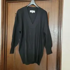 ✨美品✨ROPÉ PICNIC ブラック Vネックニット 38