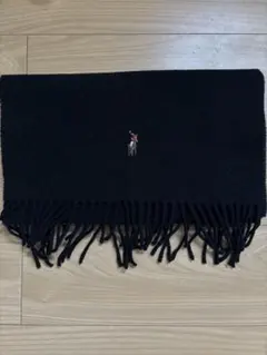 POLO Ralph Lauren マフラー　ウール素材　ブラック
