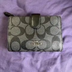 COACH ブラック 二つ折り財布