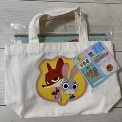 ズートピア　文房具７点セット　しまむら　ディズニー　バッグ　ニック　ジュディ