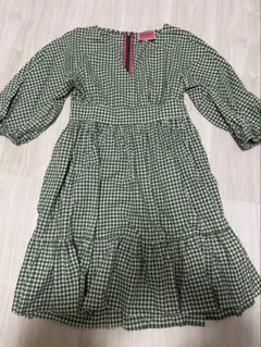 kate spade ケイトスペード　グリーン チェック柄 ワンピース サイズ4