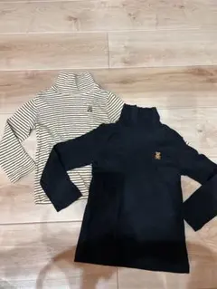 ミキハウス　タートルネック 2枚セット