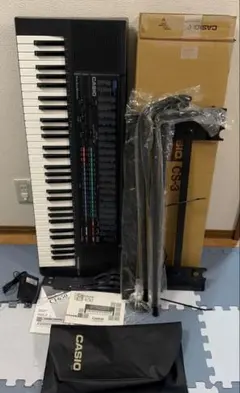 CASIOtone CT-650 CS-3 キーボード、スタンド付きのサムネイル