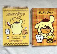 【激レア】ポムポムプリンシール付きメモ　2点セット　平成サンリオ