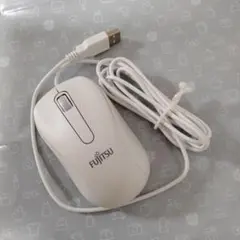 FUJITSU 有線マウス ホワイト