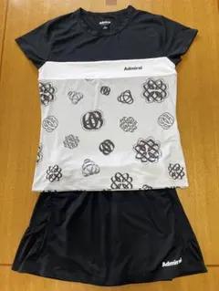 Admiral テニスウェアセット Lグレー、黒