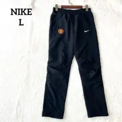 00s NIKE ナイロンパンツ マンチェスターユナイテッド 黒 L メンズ