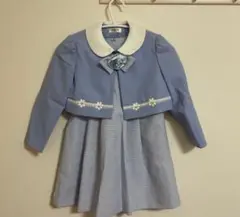110cm 水色ワンピーススーツ　女の子　入学式　卒園式